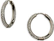 Nadri Small Cubic Zirconia Hoop Earrings