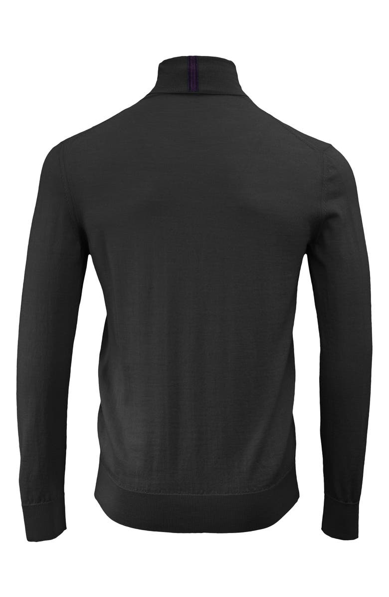 Lords of Harlech Ronan Merino Wool Turtleneck Sweater, Alternate, color, Black