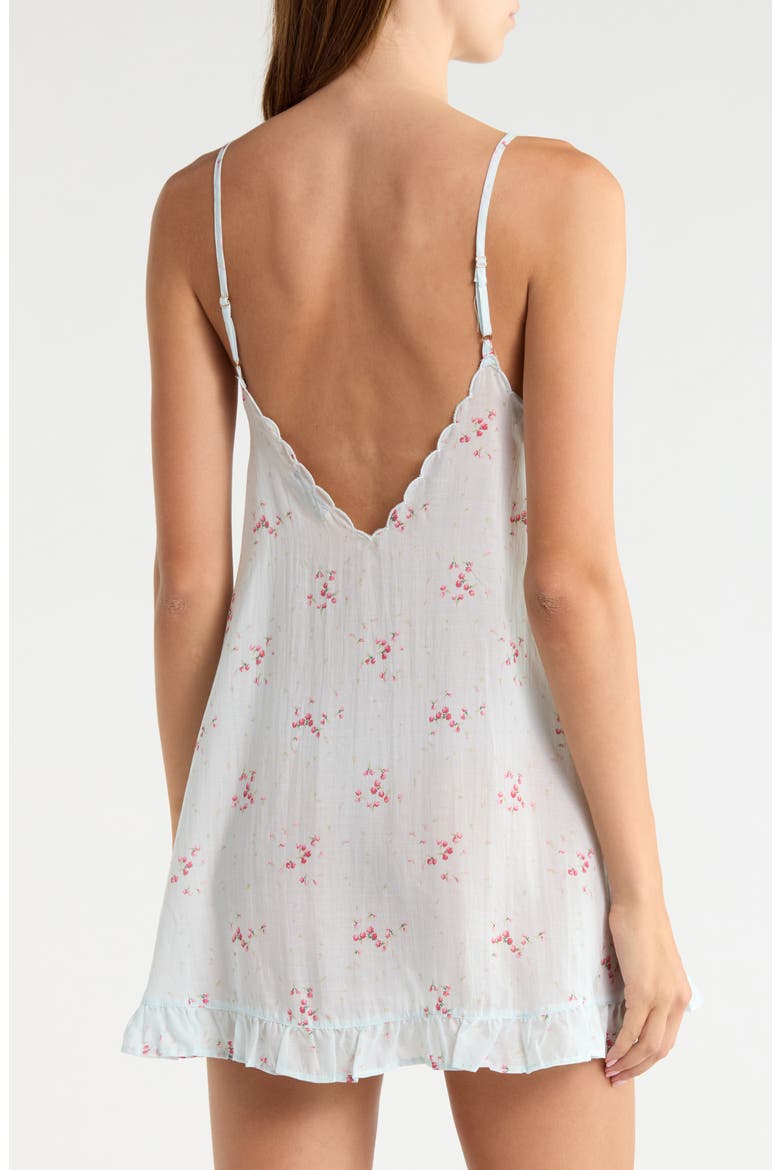 Fiocco Floral Chemise, Alternate, color, MARINE