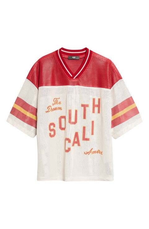 11430268 AMIRI South Cali Leather Mesh Football Jersey