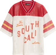 AMIRI 11430268 AMIRI South Cali Leather Mesh Football Jersey