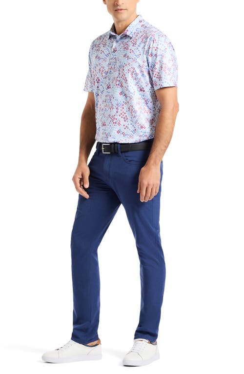 Robert Graham Watkins Geo Print Polo In Blue