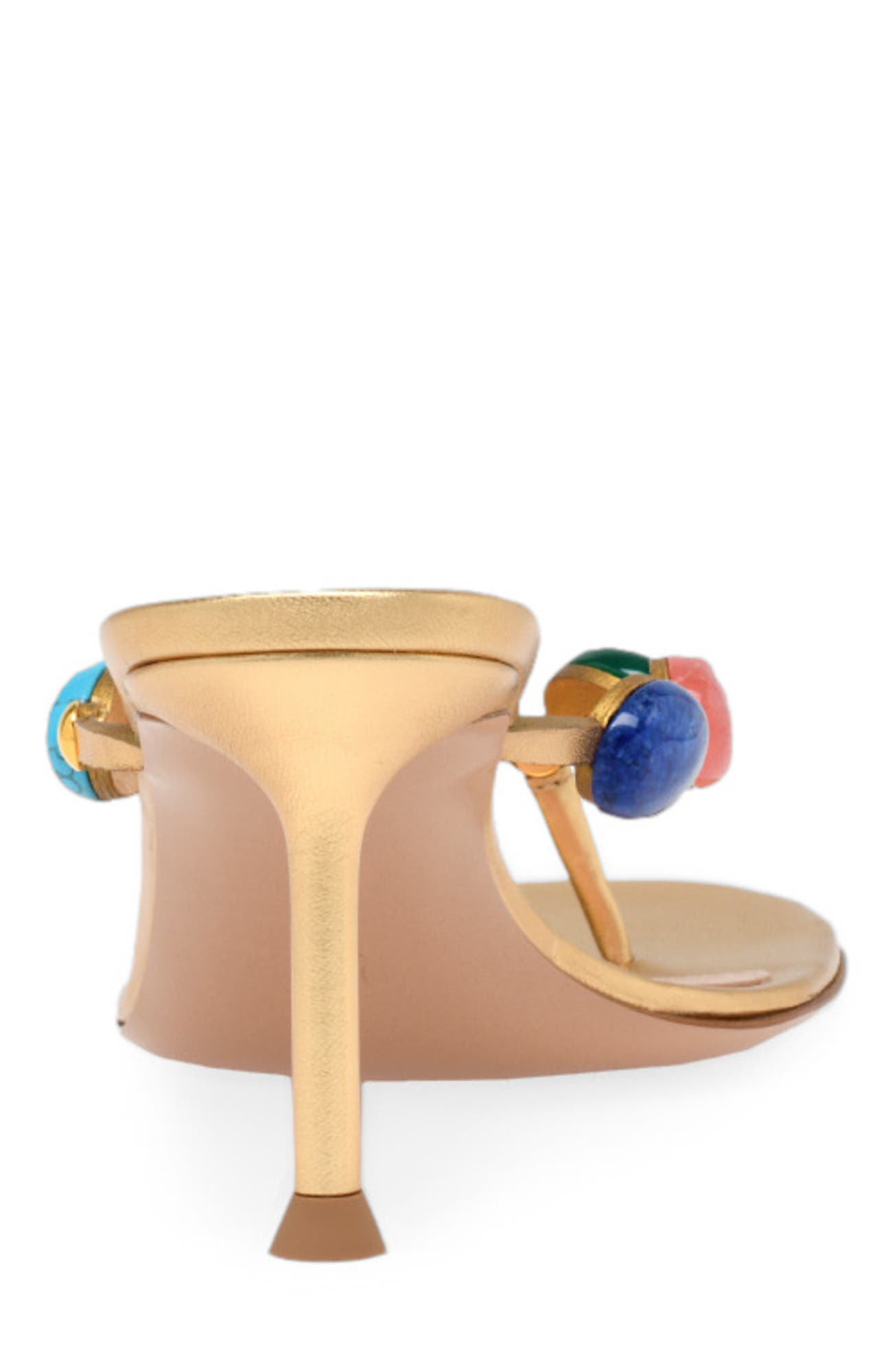 Gianvito Rossi Shanti Thong 70 Sandals, Alternate, color, Metallic Gold