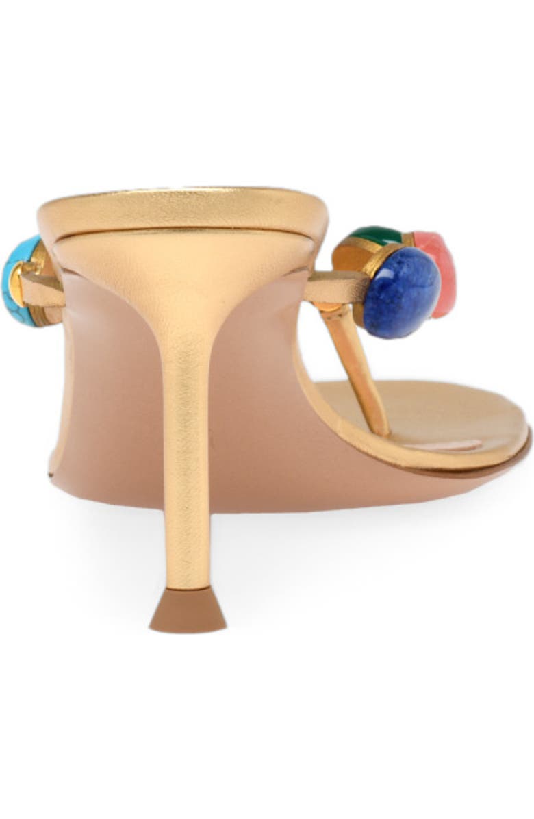 Gianvito Rossi Shanti Thong 70 Sandals, Alternate, color, Metallic Gold