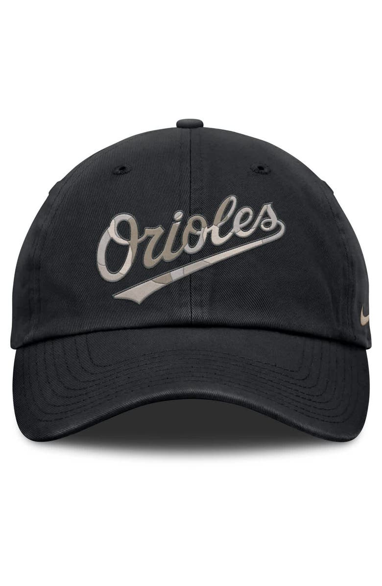 Nike Men's Nike Black Baltimore Orioles Camo Pack Club Adjustable Hat, Alternate, color, Black