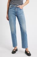 rag & bone Harlow Mid Rise Ankle Straight Leg Jeans