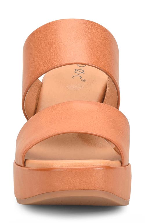 B O C By Børn Leanna Platform Slide Sandal In Light Tan