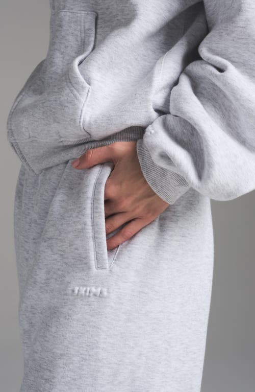 Skims Cotton Fleece Classic Joggers In Light Heather Grey