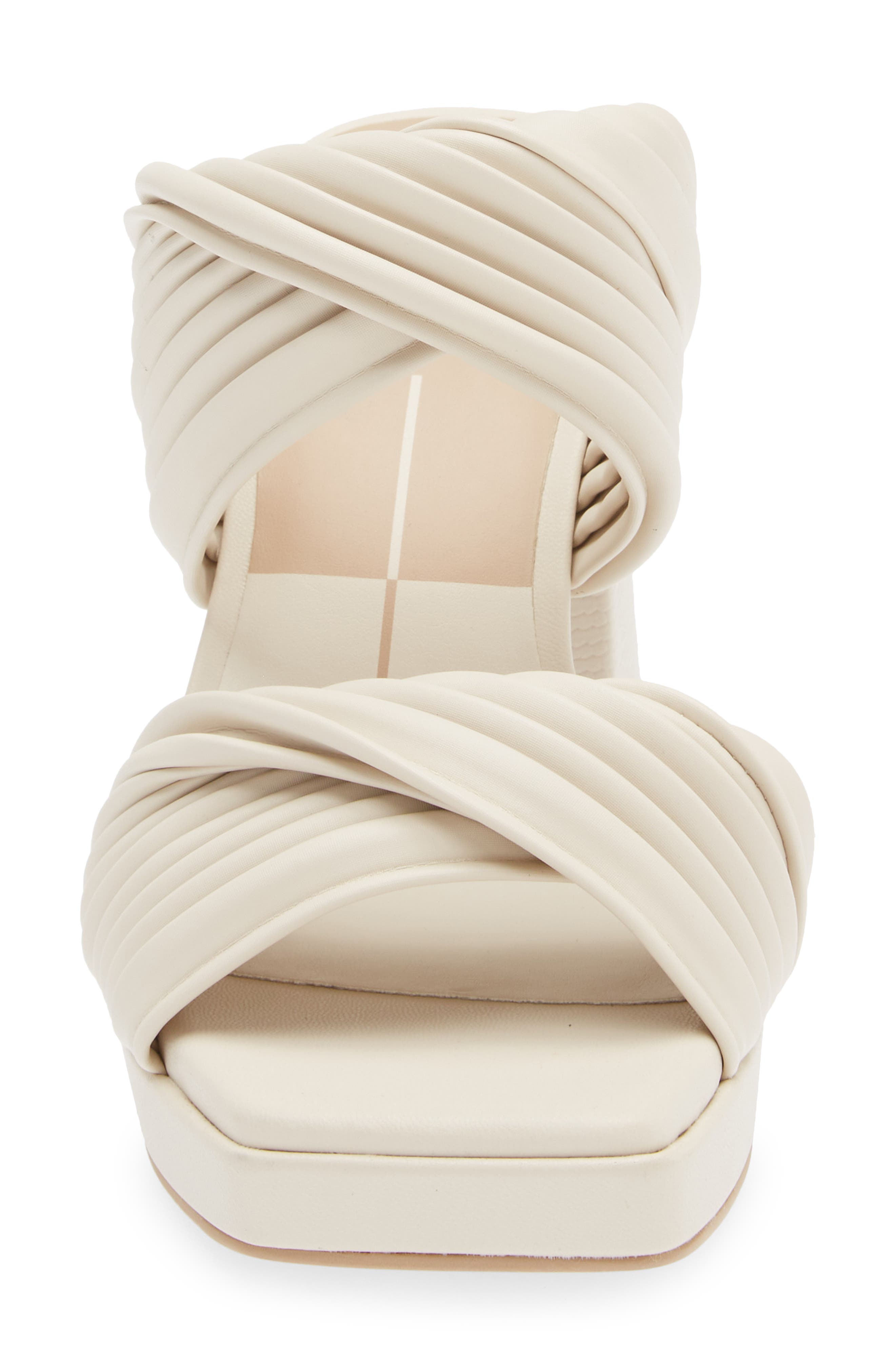 Altin Platform Slide Sandal, Alternate, color, IVORY STELLA