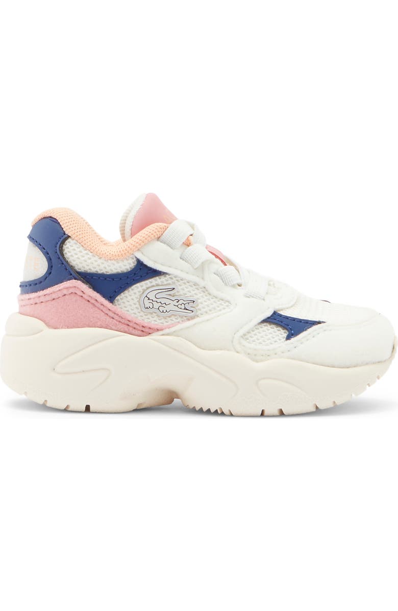Lacoste Kids' Storm 96 2K Sneaker, Alternate, color, Off White/ Pink