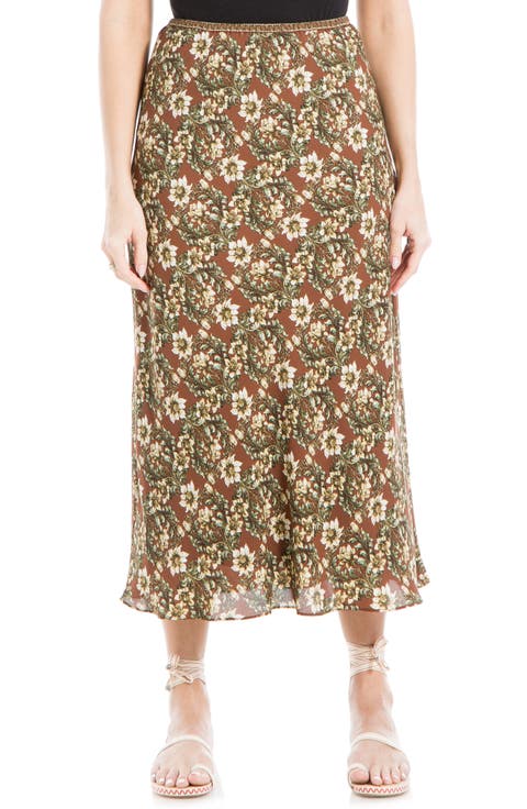 Bias Satin Skirt