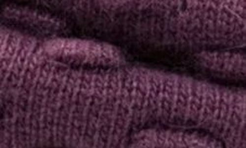 Portolano Bubble Stitched Infinity Scarf In Purple