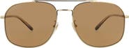 Gucci 59mm Aviator Sunglasses