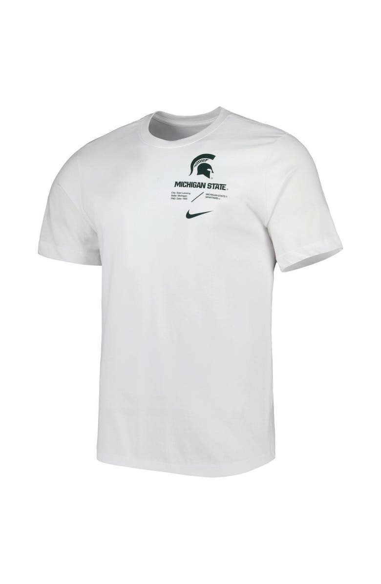 Nike Men's Nike White Michigan State Spartans Team Practice Performance T-Shirt, Alternate, color, 