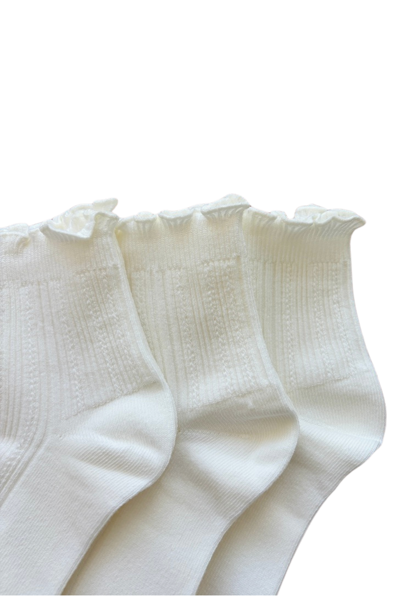 Flutter Ankle Sock 3PK, Alternate, color, Snowflake