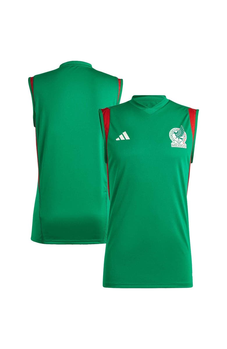 adidas Men's adidas Green Mexico National Team Sleeveless Training Jersey, Alternate, color, 