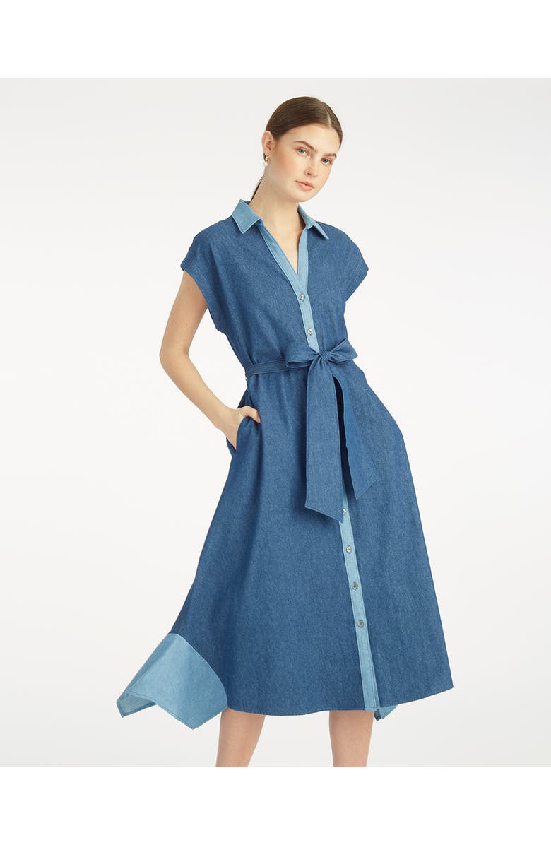 Draper James Mila Midi Shirtdress, Main, color, 
