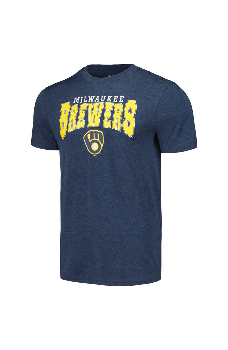 CONCEPTS SPORT Men's Concepts Sport Charcoal/Navy Milwaukee Brewers Meter T-Shirt & Pants Sleep Set, Alternate, color, 