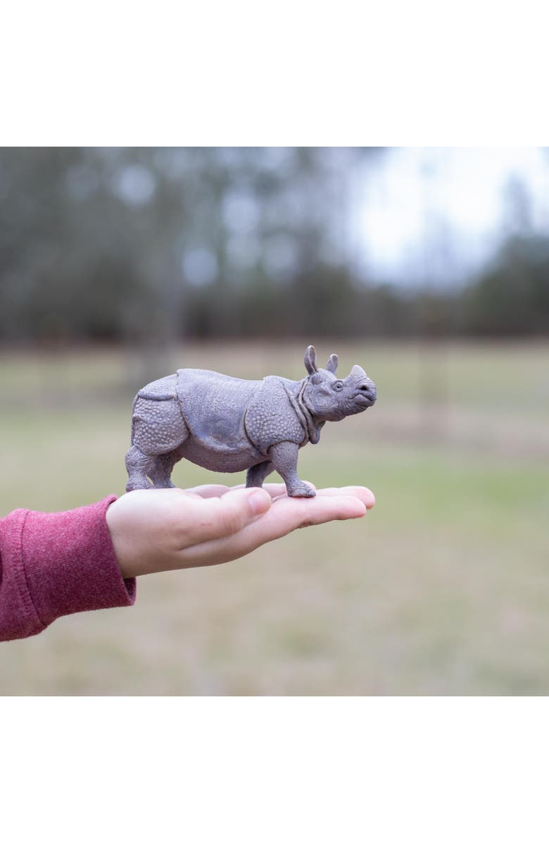 Safari Ltd. Indian Rhino Kids Toy Figure, Alternate, color, NO COLOR
