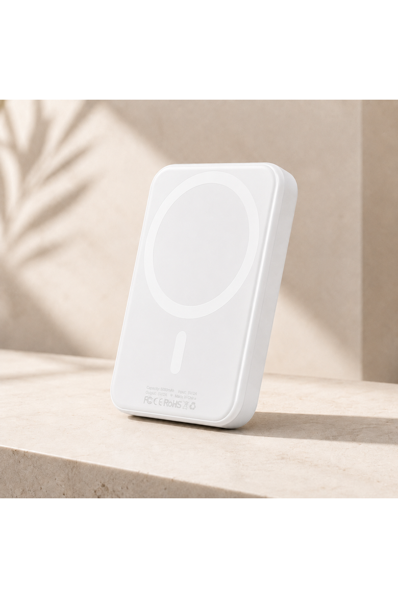 Magnetic Wireless Power Bank, Alternate, color, White