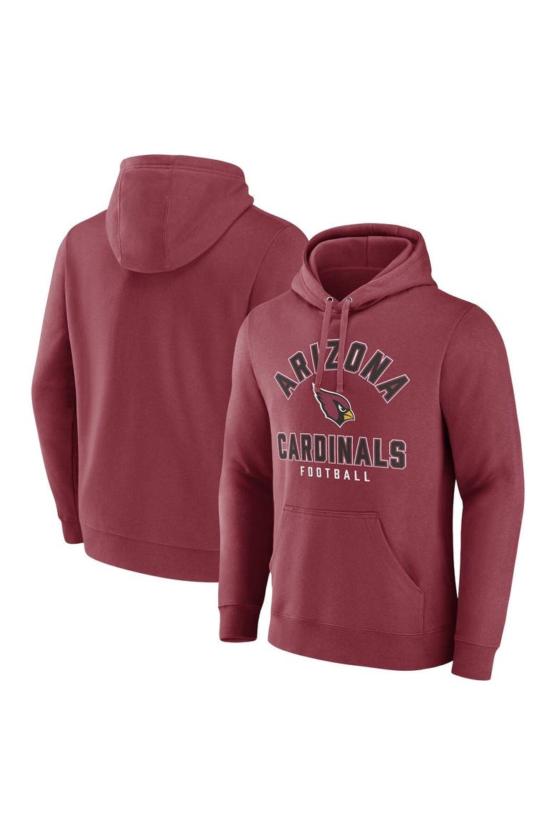 Men's Fanatics  Cardinal Arizona Cardinals Between the Pylons Pullover Hoodie, Main, color, Cardinal