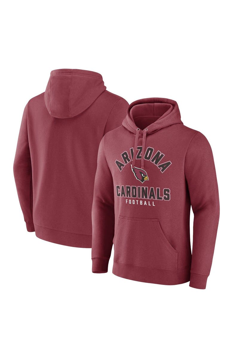 FANATICS Men's Fanatics  Cardinal Arizona Cardinals Between the Pylons Pullover Hoodie, Main, color, Cardinal
