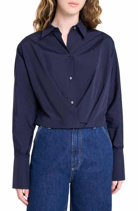 TWP Taken Draped Button-Up Shirt