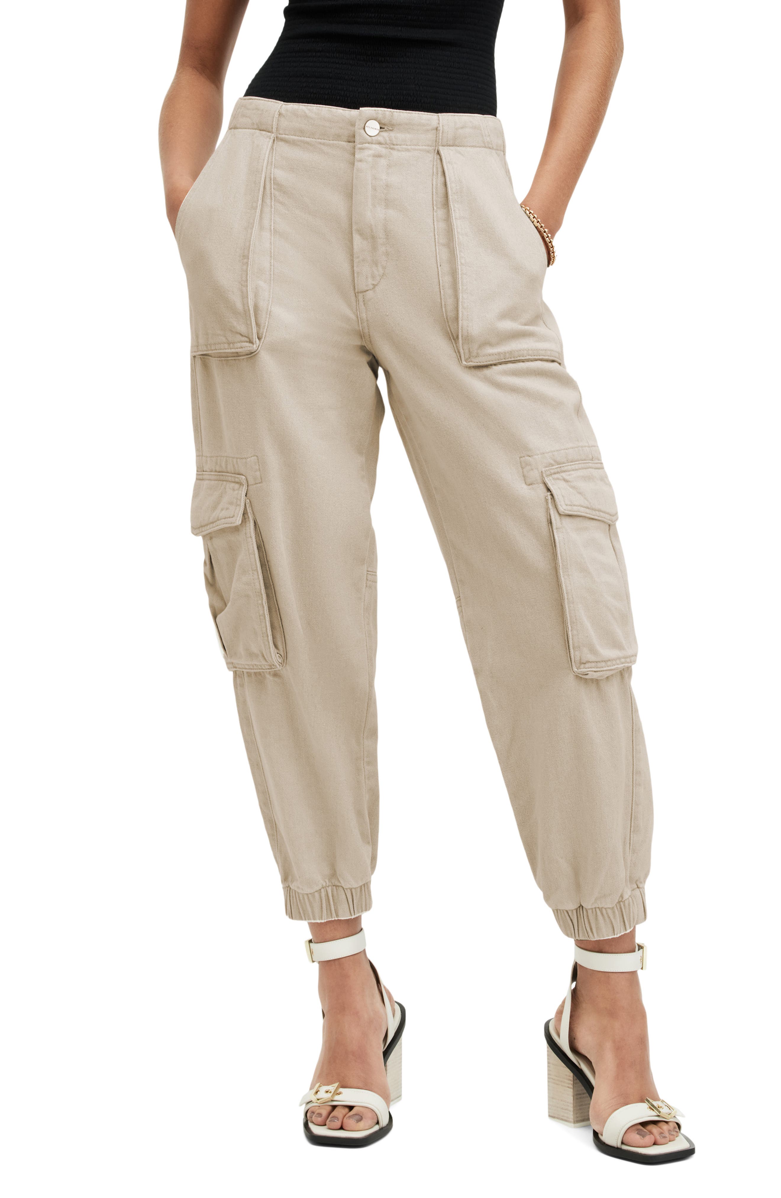 Frieda Twill Cargo Joggers