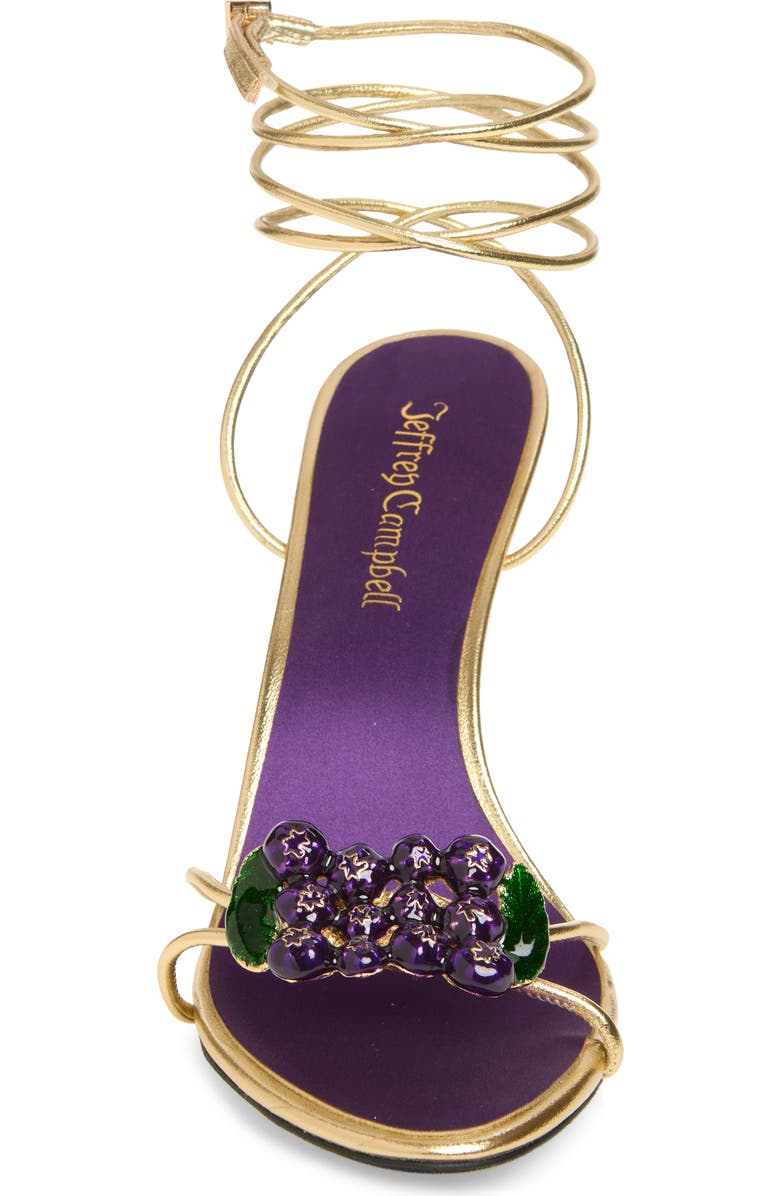 Jeffrey Campbell Kleo Ankle Strap Sandal, Alternate, color, Grape Combo