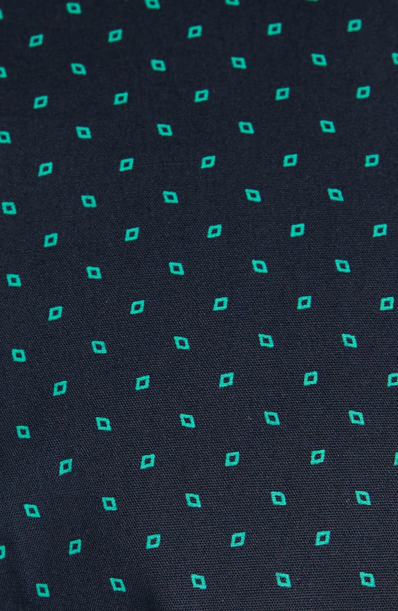 Johnny Bigg Bateman Print Stretch Cotton Short Sleeve Button-Up Shirt, Alternate, color, 