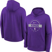 Nike Youth Nike Purple Sacramento Kings 2025/26 Club Fleece Practice Hoodie