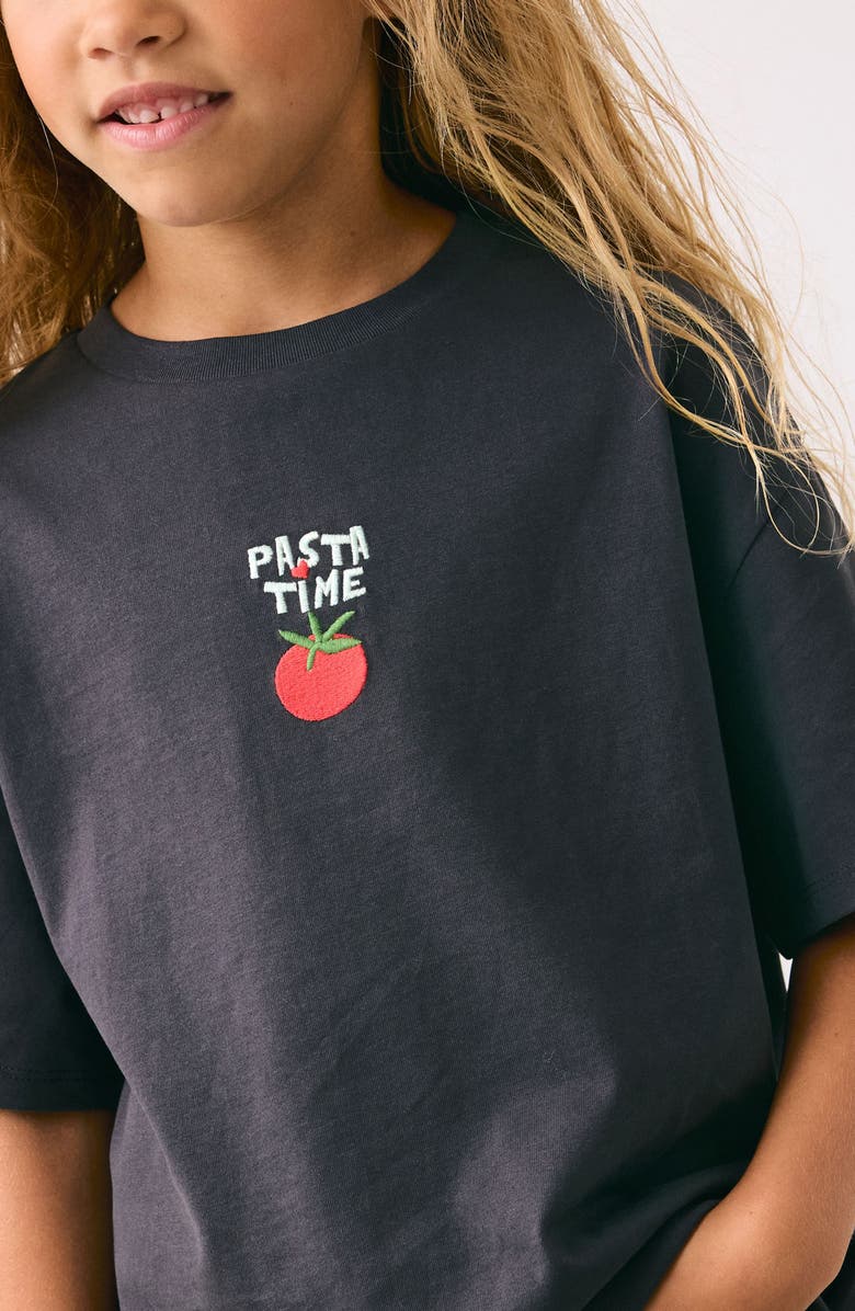 NEXT Kids' Pasta Time Cotton Graphic T-Shirt, Alternate, color, Grey