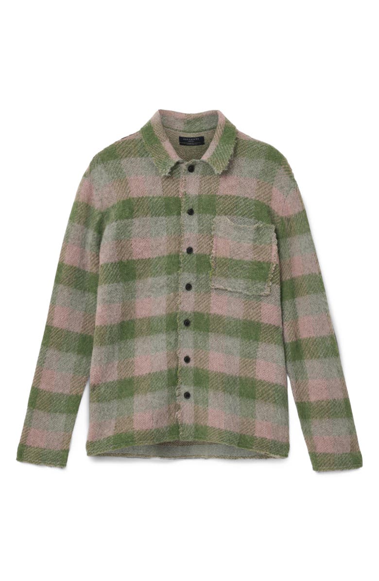 AllSaints Adler Distressed Cardigan, Alternate, color, Sunbaked Pink