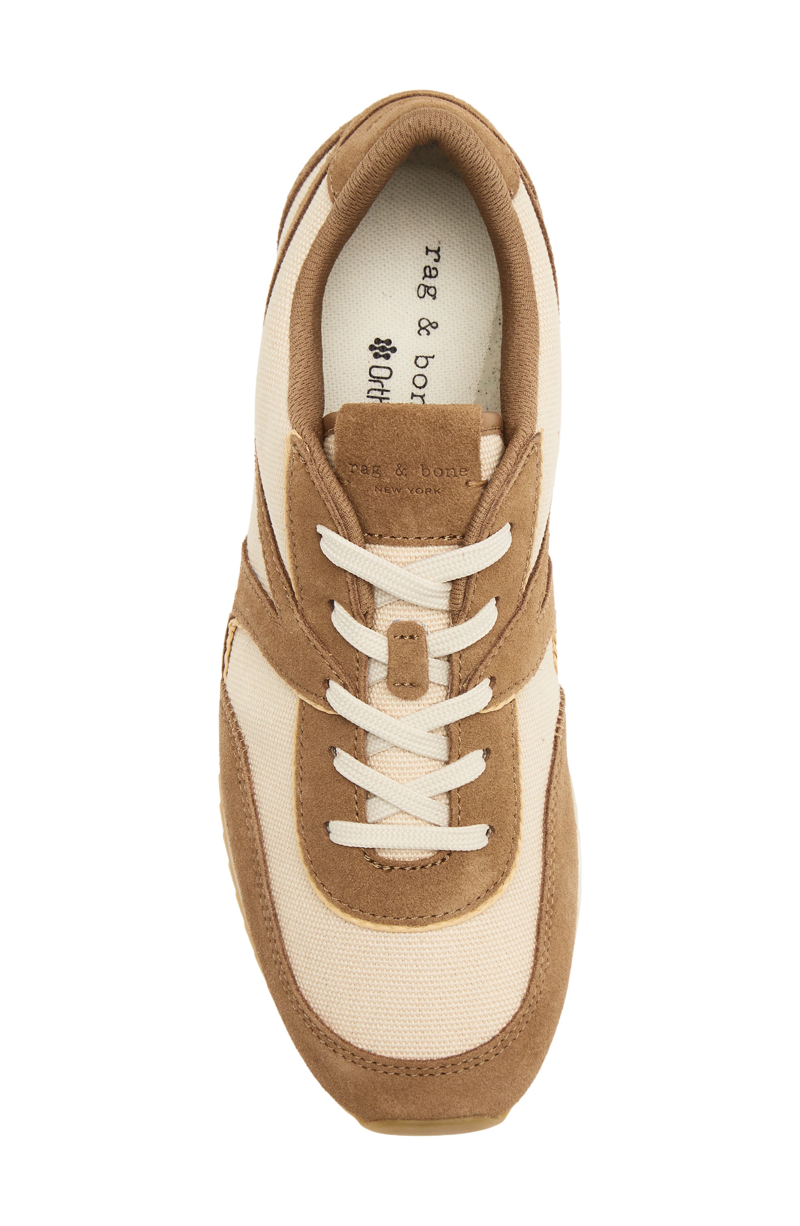 rag & bone Retro Trainer Sneaker, Alternate, color, Tancs