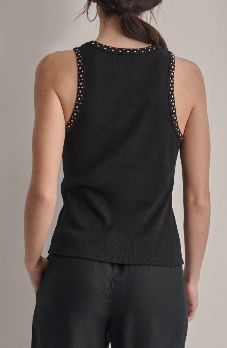 DKNY Stud Trim Tank Top, Alternate, color, 