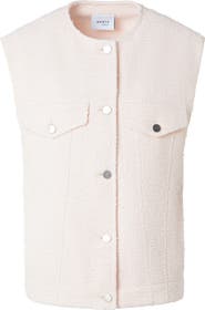 Akris punto Bouclé Tweed Oversize Vest