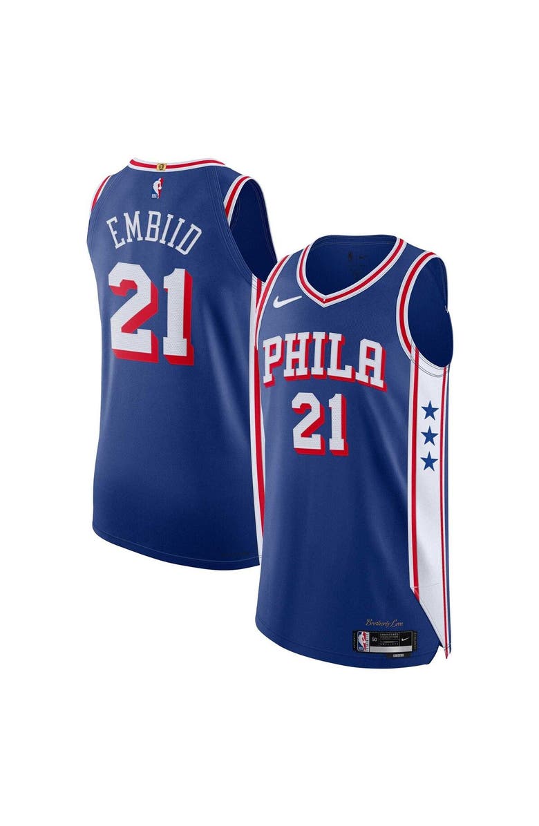 Nike Men's Nike Joel Embiid Royal Philadelphia 76ers Authentic Jersey - Icon Edition, Main, color, Royal