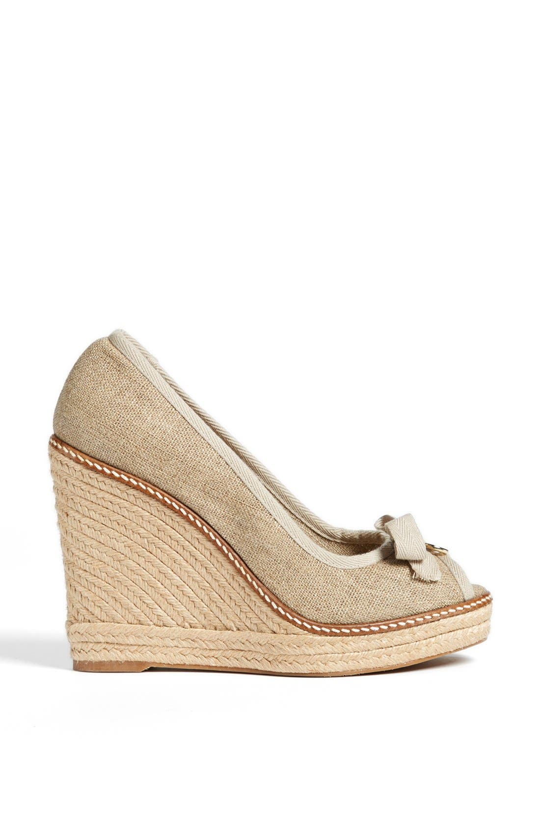 Tory Burch 'Jackie' Espadrille Wedge, Alternate, color, 