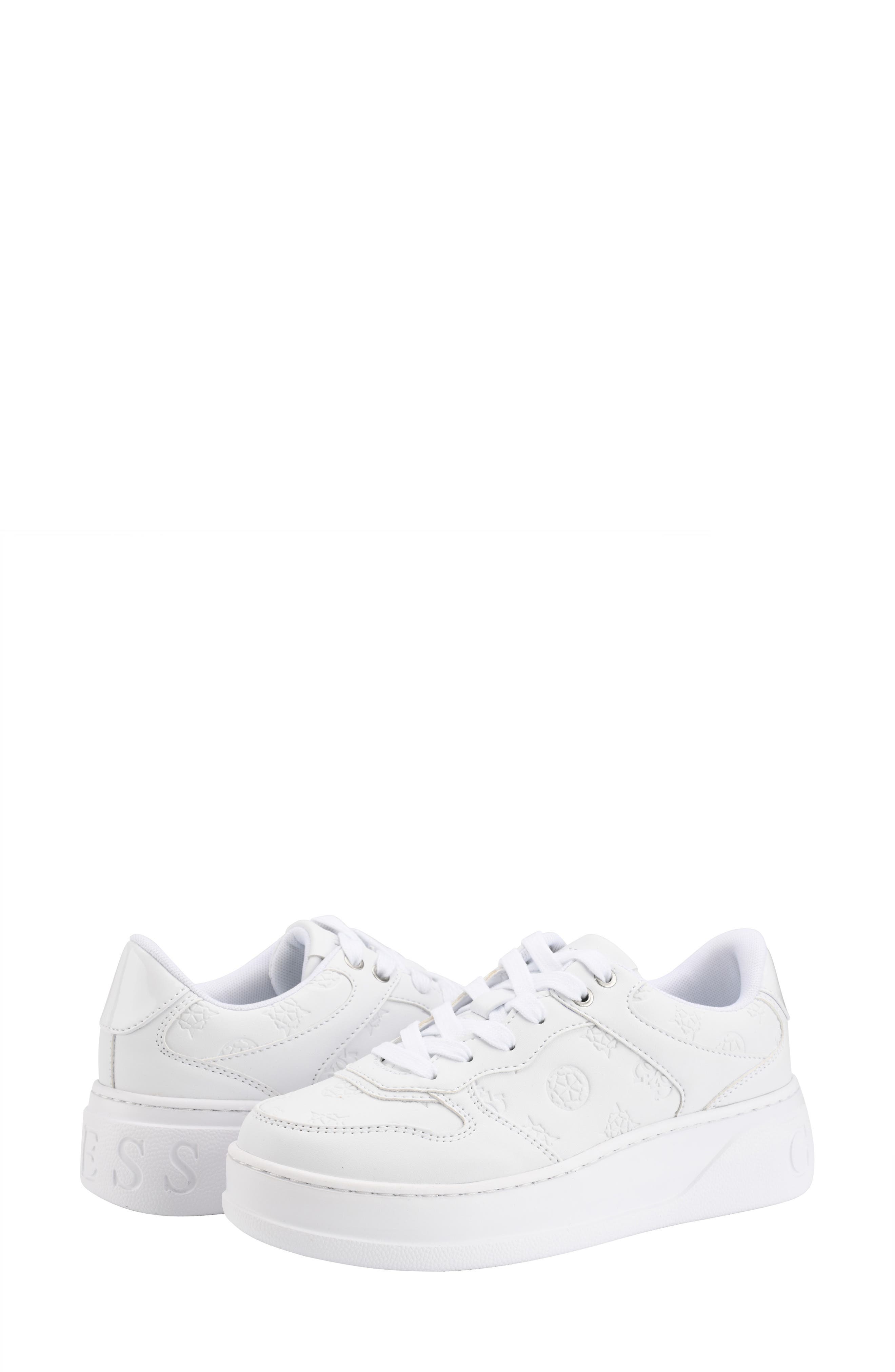 GUESS Cleva Sneaker, Alternate, color, White