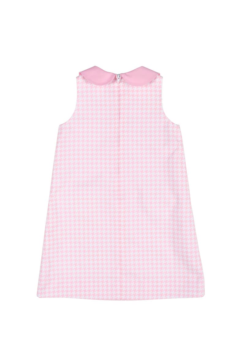 Houndstooth Dress with Bow Pockets, Alternate, color, Pink / White