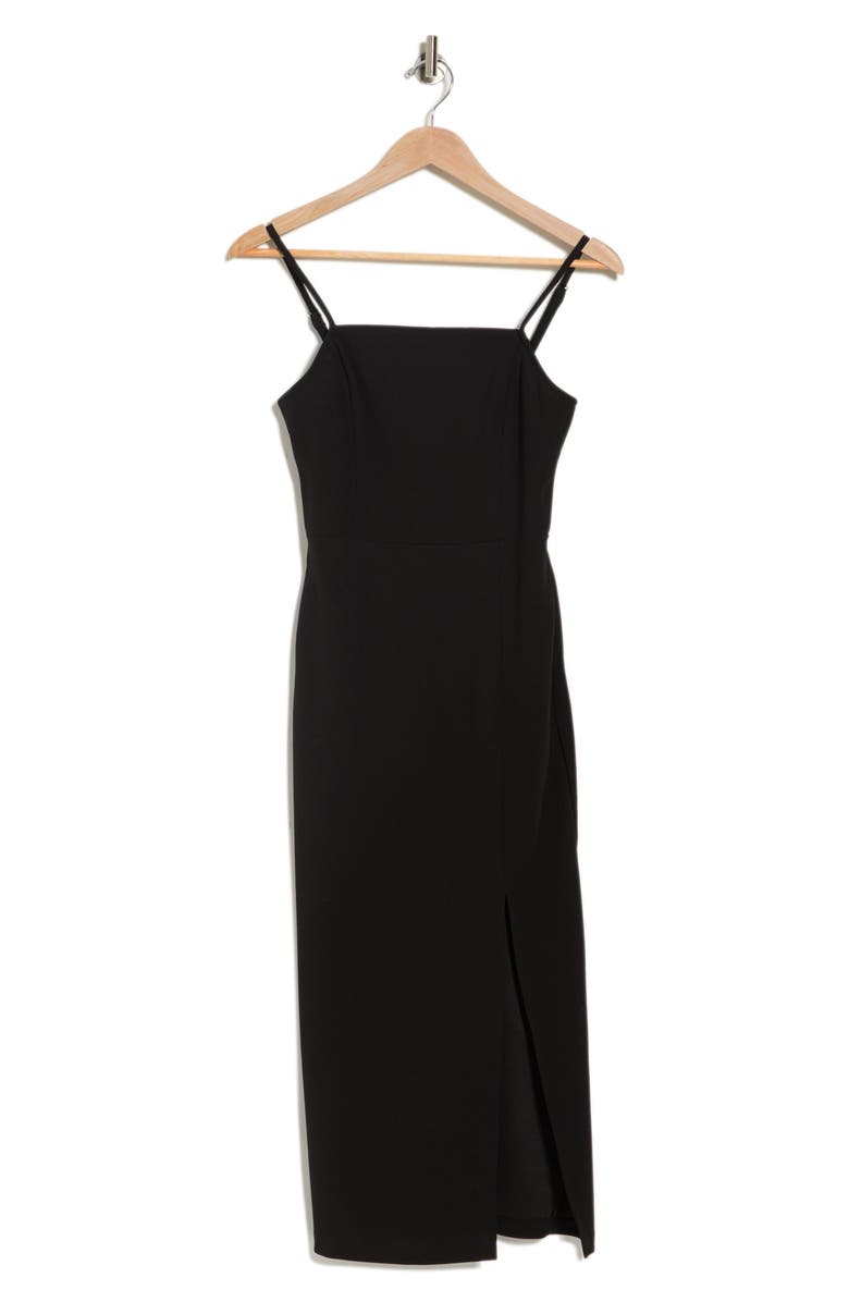 MELLODAY Techno Crepe Square Neck Dress, Alternate, color,