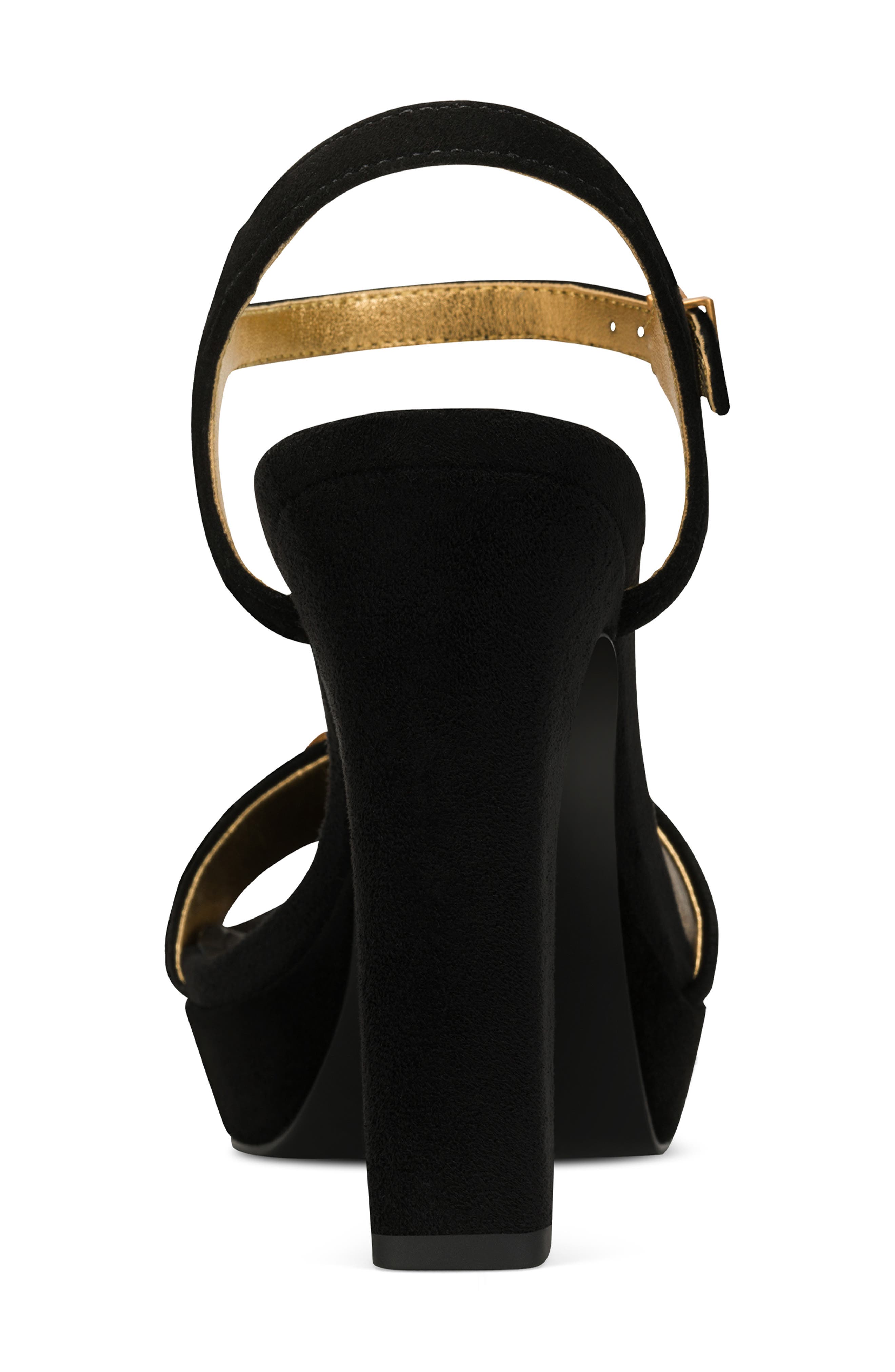 Donna Karan New York Shepard Ankle Strap Platform Sandal, Alternate, color, Black