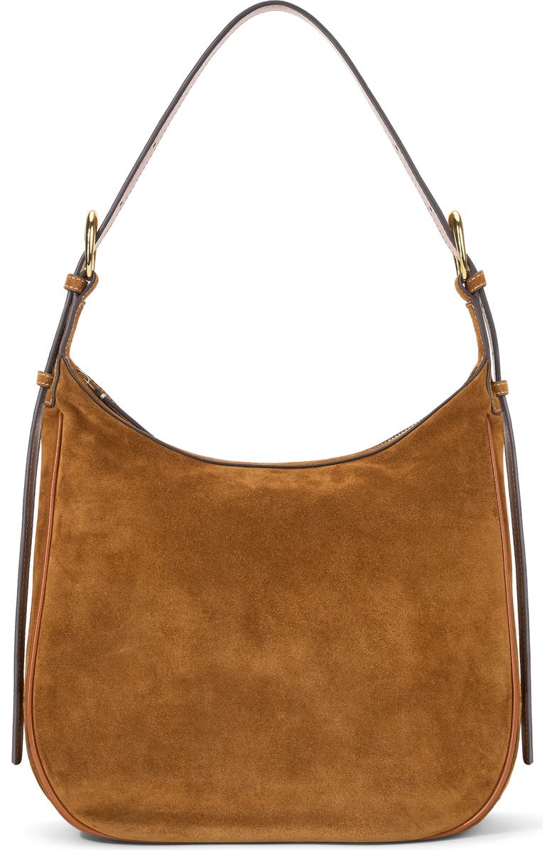 STAUD Pine Suede Hobo Bag, Main, color,