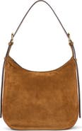 STAUD Pine Suede Hobo Bag