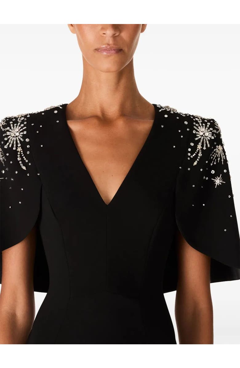 Jenny Packham Zeya Sequin-Embellished Midi Dress, Alternate, color, Liquorice