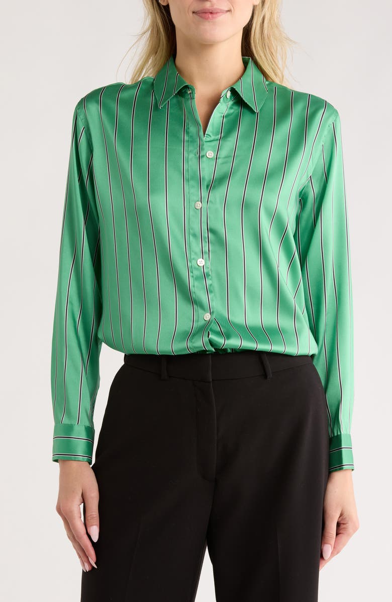 Rails Elias Shirt, Main, color, Basil Stripe