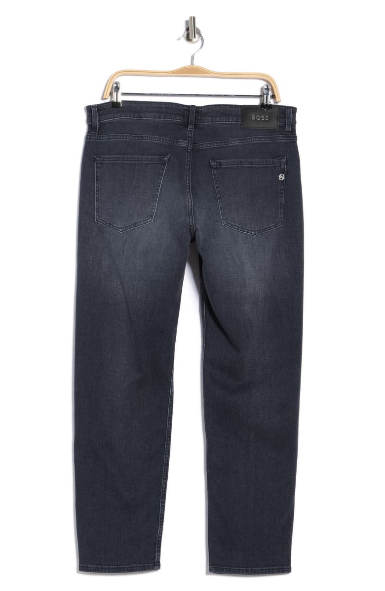 BOSS Maine Regular Fit Straight Leg Jeans, Alternate, color, Black