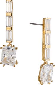 Nadri Chateau Crystal Linear Drop Earrings