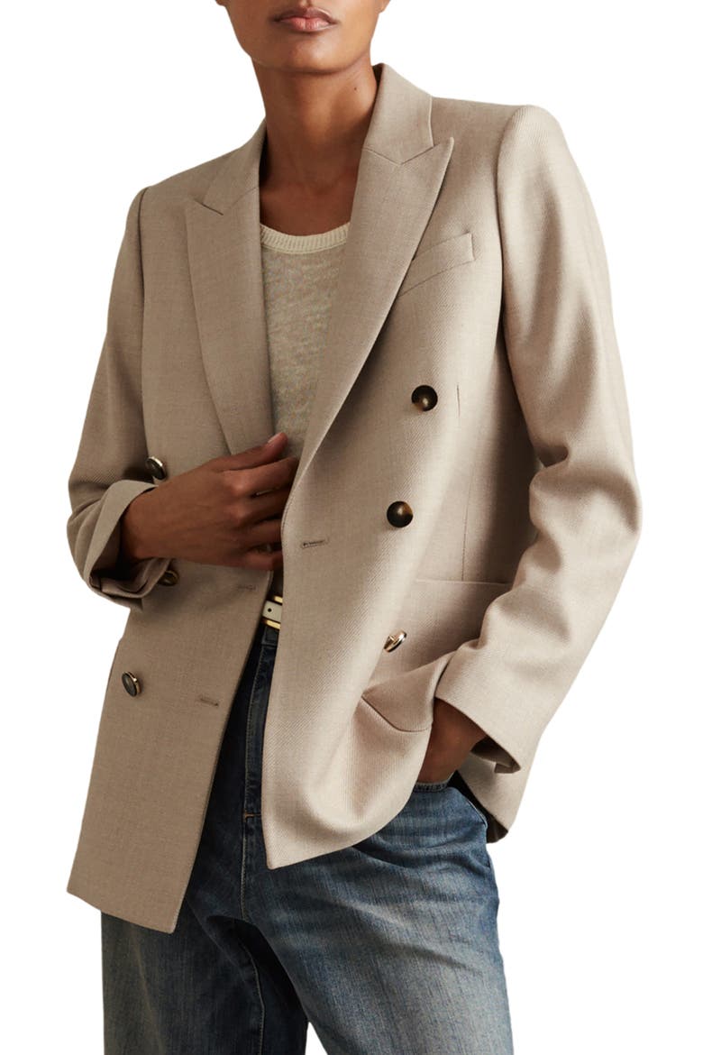 Harriet Wool Blend Dress, Main, color, NEUTRAL