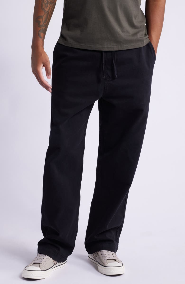 Carhartt Work In Progress Floyde Tie Waist Pants, Main, color, Black Garment Dyed